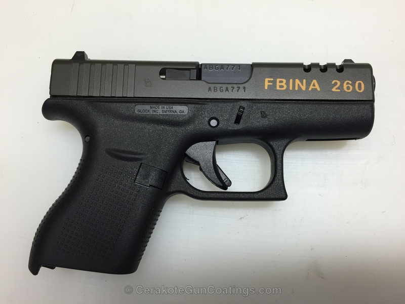 H-122 Gold with H-232 MagPul O.D. Green by Ben Moon | Cerakote
