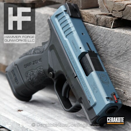Powder Coating: Handguns,Blue Titanium H-185,Springfield Armory