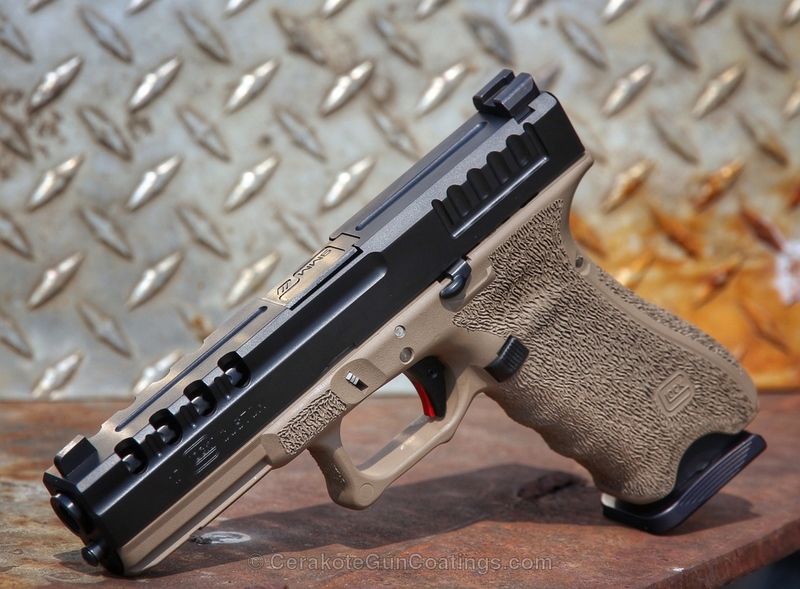 Custom Flat Dark Earth with H-146 Graphite Black by Red Creek