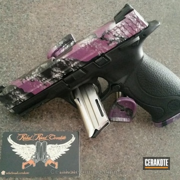 Cerakoted H-197 Wild Purple With H-146 Graphite Black And H-255 Crushed Silver
