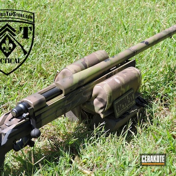 Cerakoted H-267 Magpul Flat Dark Earth With H-232 Magpul O.d. Green And H-226 Patriot Brown