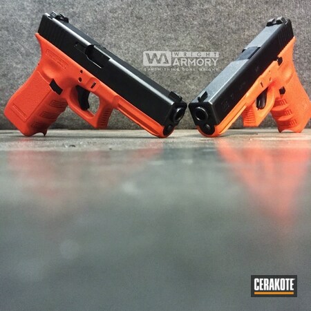 Powder Coating: Glock,Safety Orange H-243,Handguns