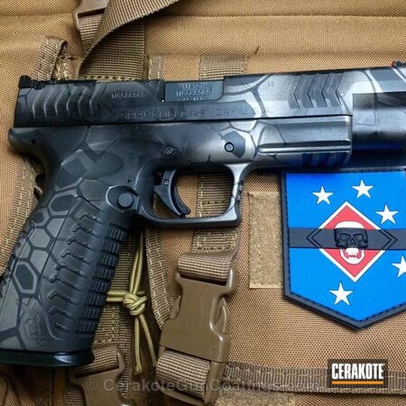 Powder Coating: Handguns,Armor Black H-190,Springfield Armory,Sniper Grey H-234,Sniper Grey,Titanium H-170
