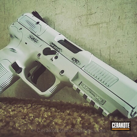 Powder Coating: Bright White H-140,Graphite Black H-146,Handguns,FN Mfg.,Star Wars,Star Wars FNH 5.7