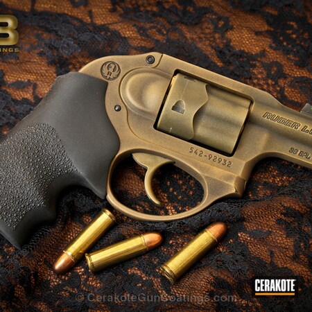 Powder Coating: Conceal Carry,Graphite Black H-146,Handguns,Gold H-122,Ruger,Personal Protection