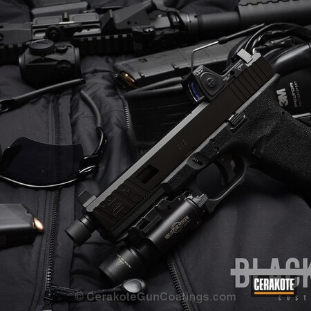 Powder Coating: Graphite Black H-146,Glock,Handguns