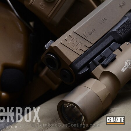 Powder Coating: Glock,Handguns,Burnt Bronze H-148