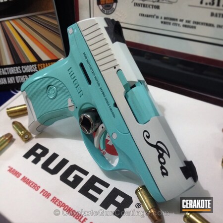 Powder Coating: Handguns,Robin's Egg Blue H-175,Ruger