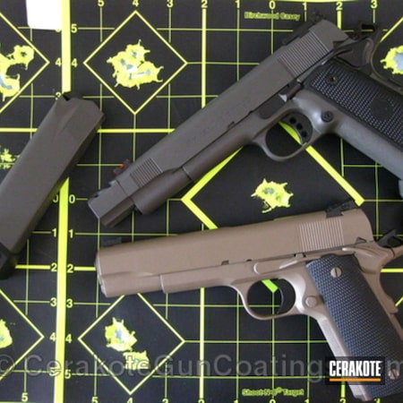 Powder Coating: Graphite Black H-146,1911,Handguns,Sniper Grey H-234,Sniper Grey,Flat Dark Earth H-265