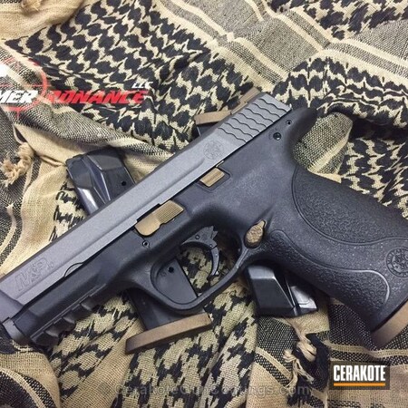Powder Coating: Smith & Wesson,Handguns,Tungsten H-237,Burnt Bronze H-148