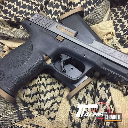 Powder Coating: Smith & Wesson,Handguns,Tungsten H-237,Burnt Bronze H-148