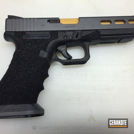 Powder Coating: Glock,Handguns,Gold H-122,Blue Titanium H-185,Satin Mag H-147