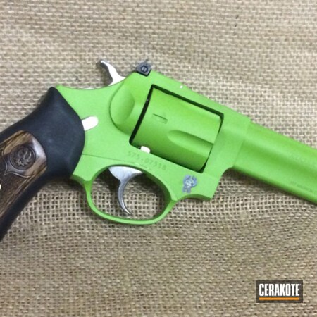 Powder Coating: Zombie Green H-168,Revolver,Ruger