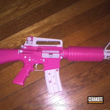 Cerakoted H-140 Bright White With H-141 Prison Pink