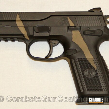 Powder Coating: Desert Sage H-247,Handguns,Armor Black H-190,FN Mfg.