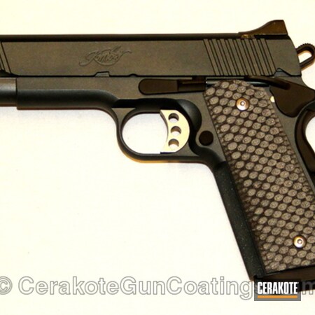 Powder Coating: Kimber,1911,Handguns,Blue Titanium H-185,Armor Black H-190