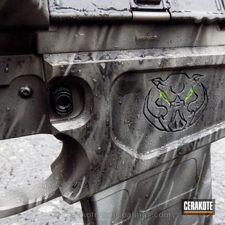 Powder Coating: Laser Engrave,AR 308,Armor Black H-190,Zombie,Sniper Grey H-234,Color Fill,Sniper Grey,Tactical Rifle,Tungsten H-237