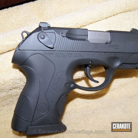 Powder Coating: Handguns,Beretta,Sniper Grey H-234,Sniper Grey