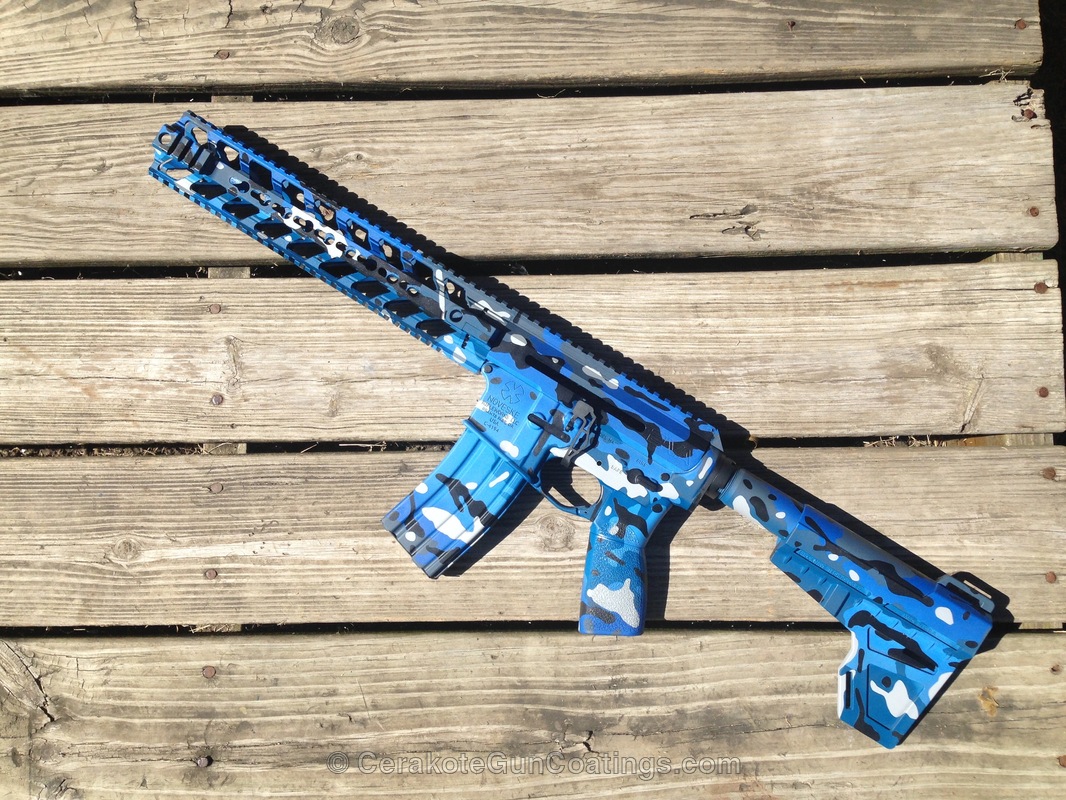 H 169 Sky Blue With H 171 Nra Blue And H 172 Sea Blue By Joe Larson Cerakote H 169 Sky Blue With H 171 Nra Blue And H 172 Sea Blue By Joe Larson Cerakote