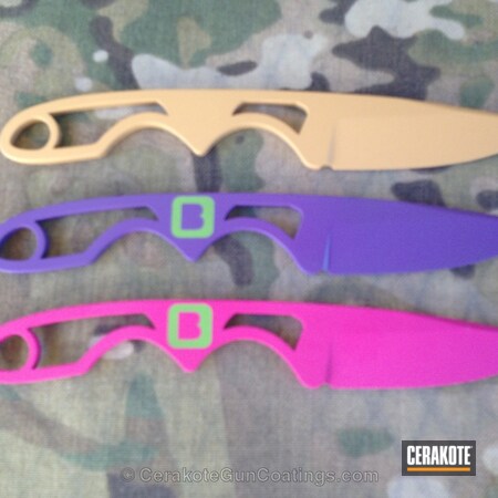 Powder Coating: Knives,Wild Purple H-197,SIG™ PINK H-224,Gold H-122
