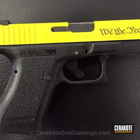 Powder Coating: Glock,Handguns,Electric Yellow H-166