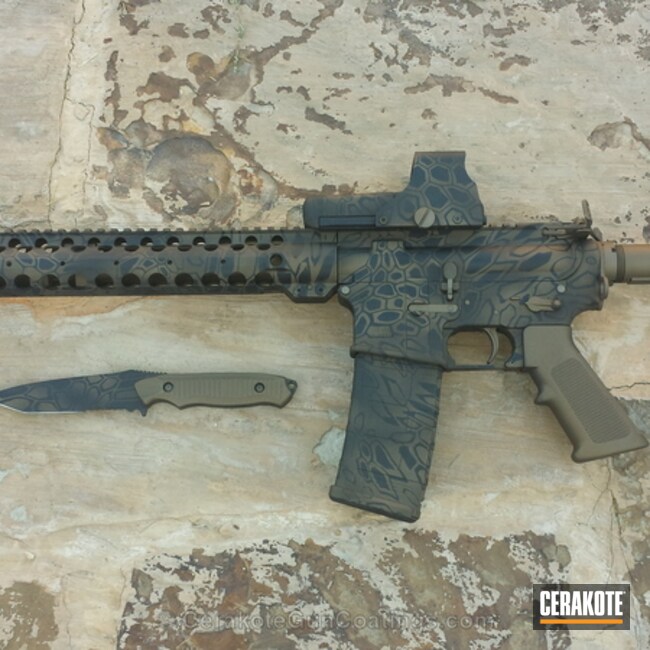 H-148 Burnt Bronze with H-245 Socom Blue and H-190 Armor Black by ...