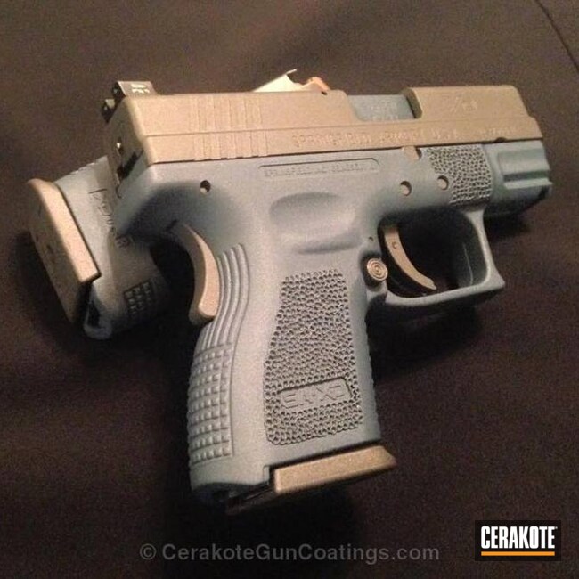 Cerakoted H-237 Tungsten With H-185 Blue Titanium