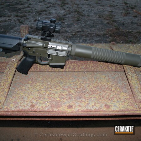 Powder Coating: Armor Black H-190,Tarjac Green H-206,Tactical Rifle