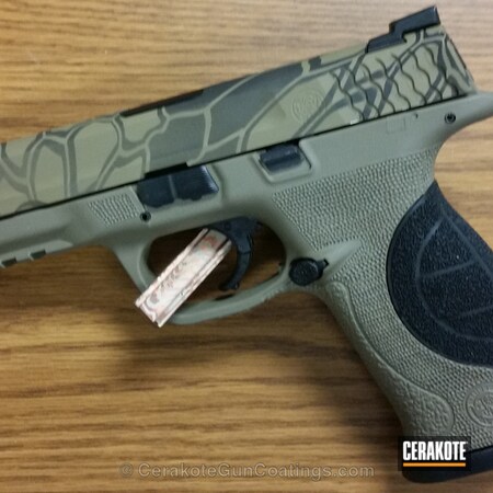 Powder Coating: Graphite Black H-146,Smith & Wesson,Mil Spec O.D. Green H-240,Handguns,Coyote Tan H-235