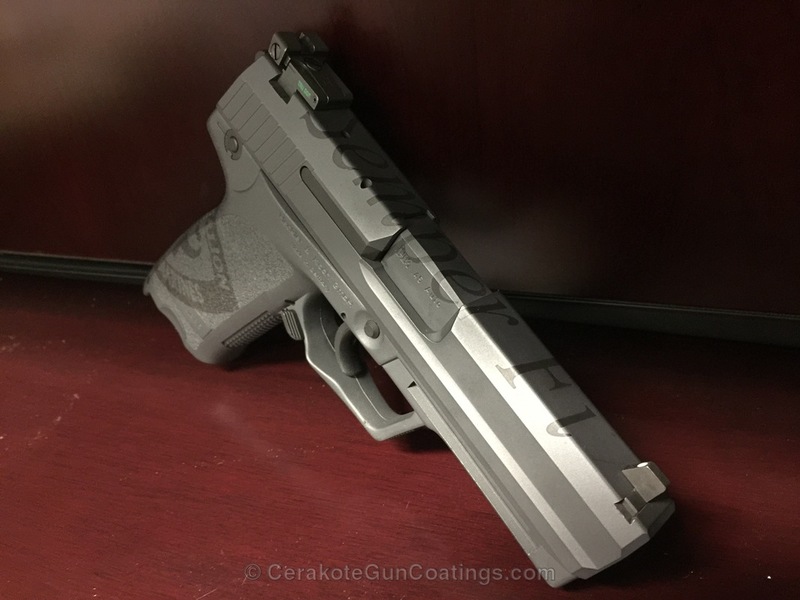 H-234 Sniper Grey with H-146 Graphite Black by TRACEY MARQUART | Cerakote