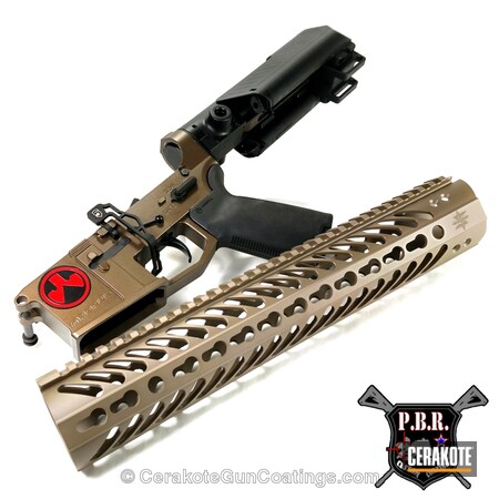 Powder Coating: Tactical Rifle,FIREHOUSE RED H-216,Burnt Bronze H-148,Gun Parts,MAGPUL® FLAT DARK EARTH H-267