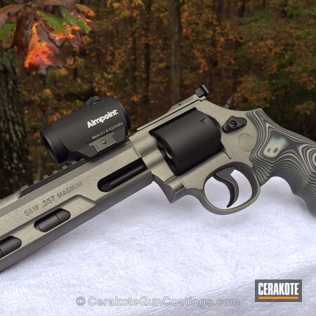 Powder Coating: Graphite Black H-146,Smith & Wesson,Revolver,Tungsten H-237