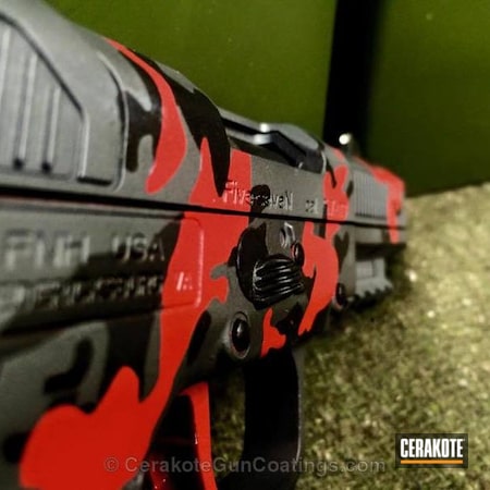 Powder Coating: Graphite Black H-146,Handguns,Sniper Grey H-234,Sniper Grey,FIREHOUSE RED H-216