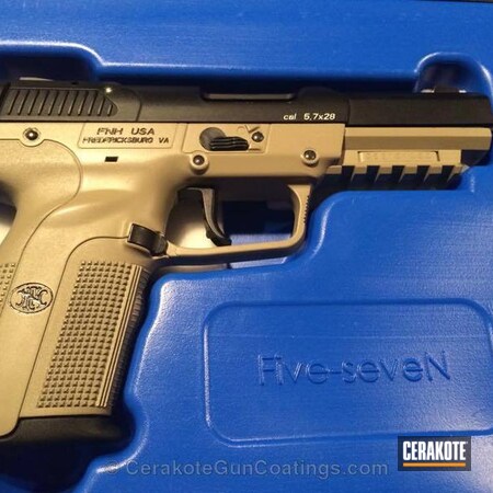 Powder Coating: Handguns,FN Mfg.,Coyote Tan H-235
