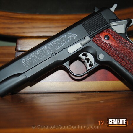 Powder Coating: Graphite Black H-146,1911,Handguns,Satin Mag H-147,Military,Colt