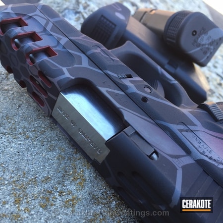 Powder Coating: Crimson H-221,Glock,Handguns,Armor Black H-190,Smith's Grey,Bull Shark Grey H-214