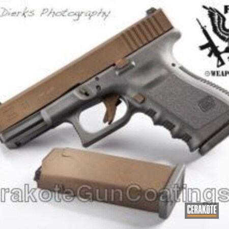 Powder Coating: Glock,Handguns,Tungsten H-237,Burnt Bronze H-148