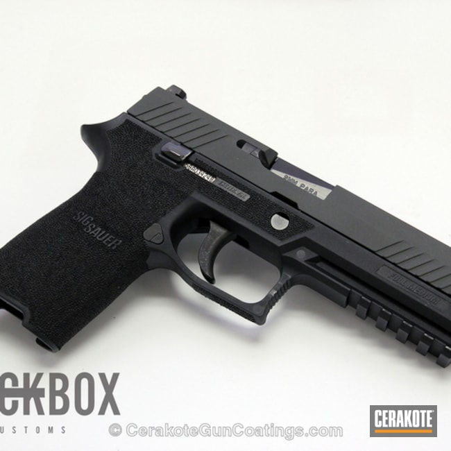 H 210 Sig Dark Grey By Black Box Customs Cerakote   Black Box Customs H 210 Sig Dark Grey 34424 Full 