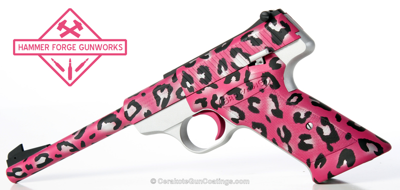 H-224 Sig Pink with H-151 Satin Aluminum and H-146 Graphite Black