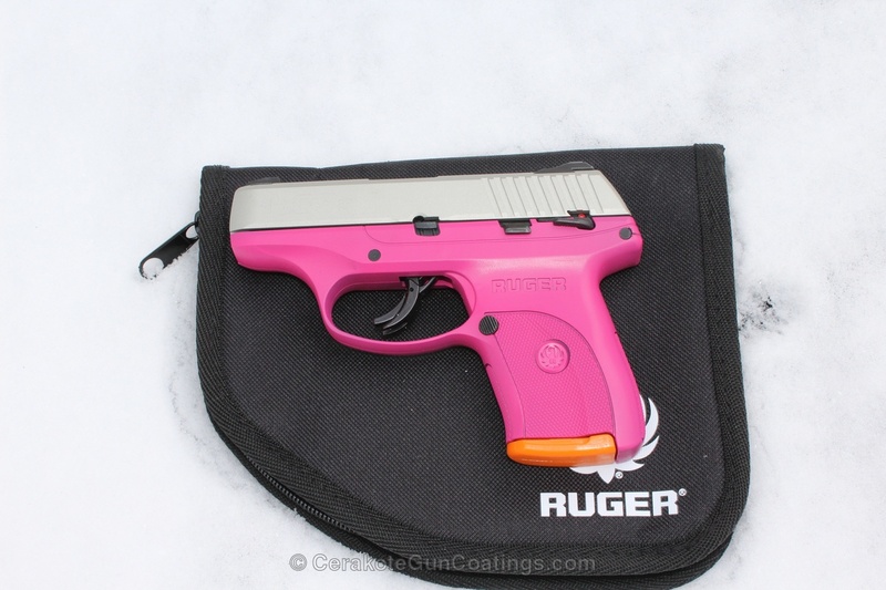 H-224 Sig Pink with H-158 Shimmer Aluminum by Gary Smith | Cerakote