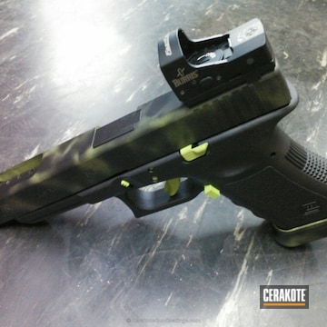 Cerakoted H-146 Graphite Black With H-168 Zombie Green