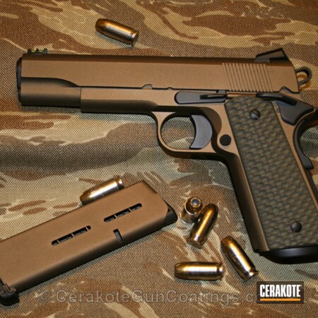 Powder Coating: Graphite Black H-146,1911,Handguns,Burnt Bronze H-148