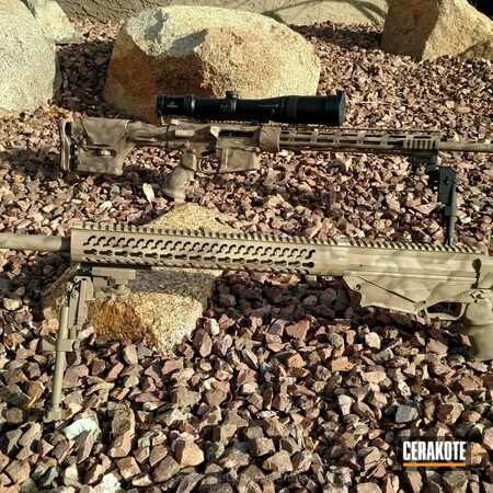 Powder Coating: DESERT SAND H-199,Tactical Rifle,Patriot Brown H-226