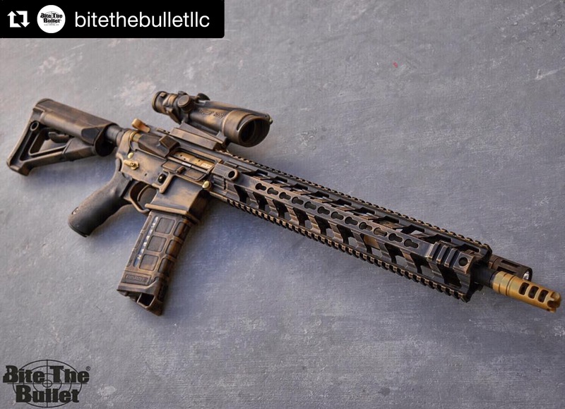 H122 Color H-122 Gold with H-146 Graphite Black by MICHAEL SIGOUIN | Cerakote