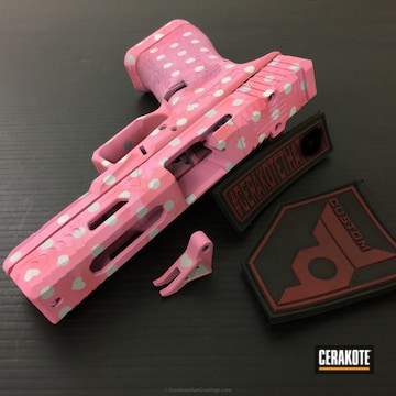 Cerakoted H-141 Prison Pink With H-136 Snow White