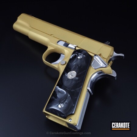 Powder Coating: Handguns,Gold H-122,Colt
