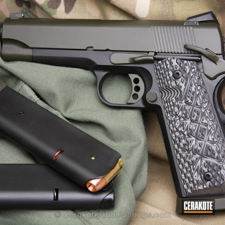 Powder Coating: MIL SPEC GREEN  H-264,Graphite Black H-146,1911,Handguns