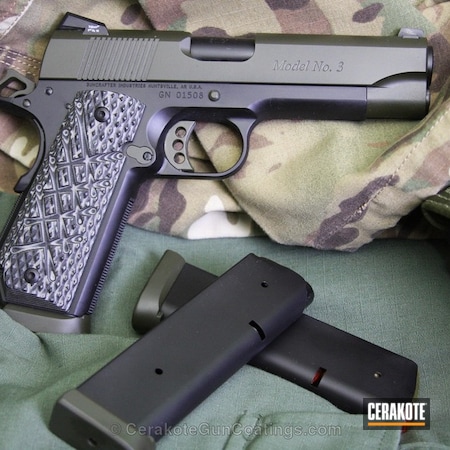 Powder Coating: Graphite Black H-146,1911,Handguns,MIL SPEC GREEN  H-264