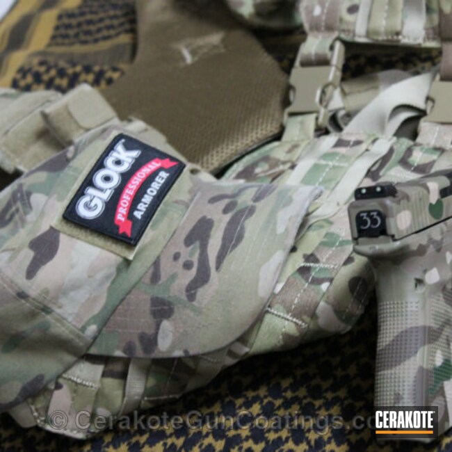 Cerakoted H-204 Hazel Green With H-200 Highland Green And H-267 Magpul Flat Dark Earth