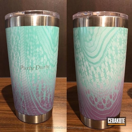 Powder Coating: Purty Durty,Ladies,Wild Purple H-197,Shimmer Aluminum H-158,YETI Cup,Robin's Egg Blue H-175
